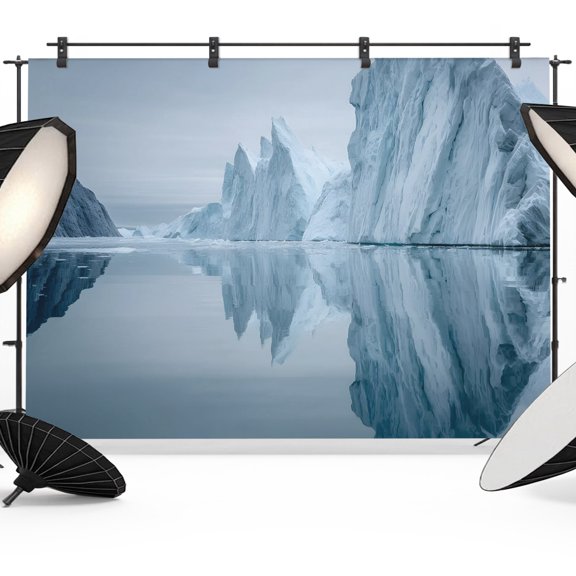 7x5ft Photo Backdrop, Grey White Mountain Soft Polyester Backdrop Curtains Photography Backdrops, Modern Art Mountains Brushed Background for Photoshoots Studio Video Portrait Parties