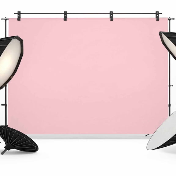 7x5ft Photo Backdrop, Pink Soft Polyester Backdrop Curtains Photography Backdrops, Farmhouse Pink Decor Brushed Background for Photoshoots Studio Video Portrait Parties