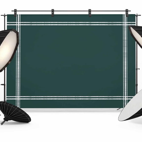 7x5ft Photo Backdrop, Pure Dark Green Soft Polyester Backdrop Curtains Photography Backdrops, Simple Solid Color Brushed Background for Photoshoots Studio Video Portrait Parties