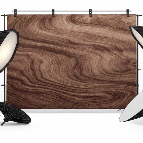 7x5ft Photo Backdrop, Retro Wood Grain Soft Polyester Backdrop Curtains Photography Backdrops, Rustic Farmhouse Wooden Board Brown Brushed Background for Photoshoots Studio Video Portrait Parties