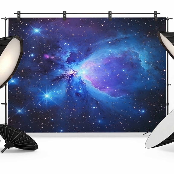 7x5ft Photo Backdrop, Starry Sky Soft Polyester Backdrop Curtains Photography Backdrops, Modern Minimalism Night Star Scenery Art Brushed Background for Photoshoots Studio Video Portrait Parties