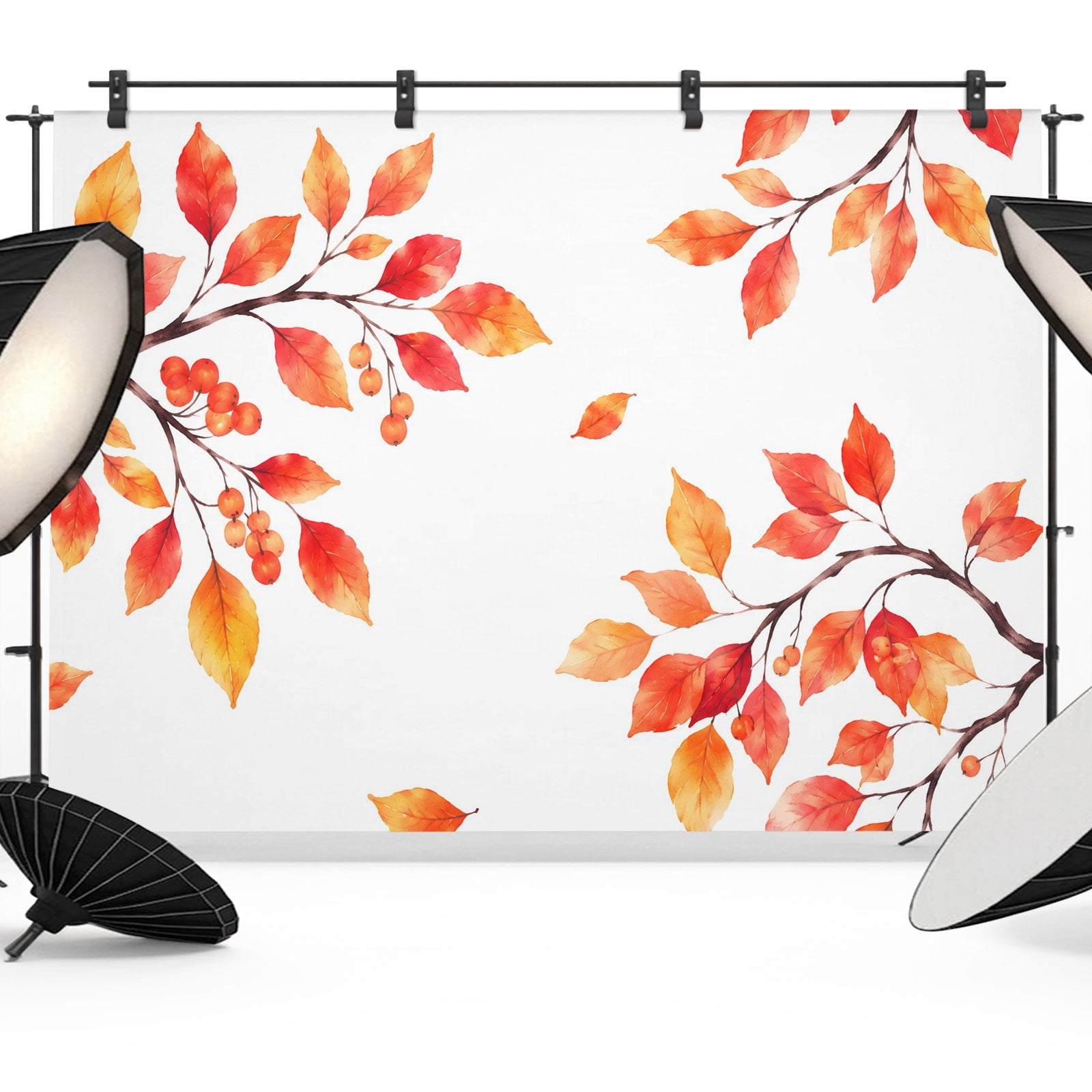 Typical Backdrop 7x5ft Photo Backdrop, Thanksgiving Soft Polyester Backdrop Curtains ...