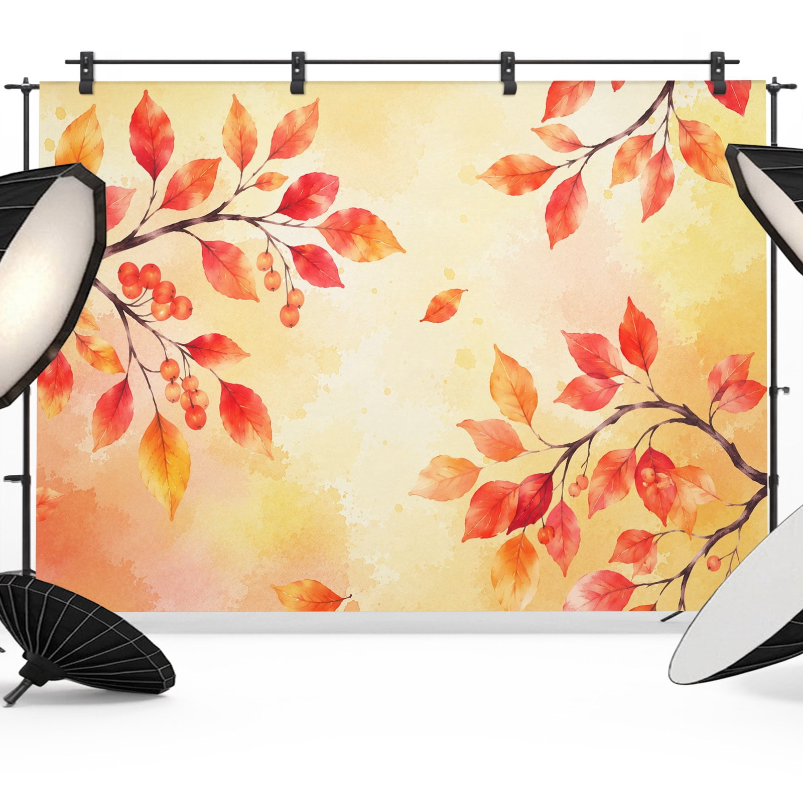 7x5ft Photo Backdrop, Thanksgiving Soft Polyester Backdrop Curtains ...