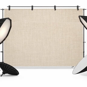 7x5ft Photo Backdrop, Vintage Cream Soft Polyester Backdrop Curtains Photography Backdrops, Farmhouse Retro Beige Solid Color Brushed Background for Photoshoots Studio Video Portrait Parties