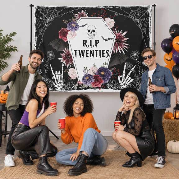 7x5ft Rip Twenties 30th Birthday Party Photo Studio Backdrop