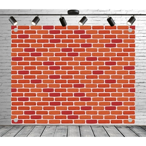 7x5ft Rustic Backdrop Red Brick Pattern Photo Backdrop Brick Wall Background for Theme Party Wedding Birthday Baby Shower Decoration Banner Photo Booth Studio Props