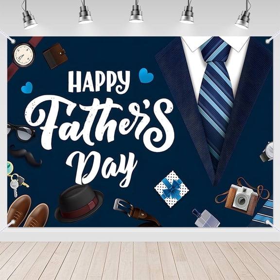 7x5ft Suit Tie Best Dad Ever Happy Fathers Day Party Backdrop