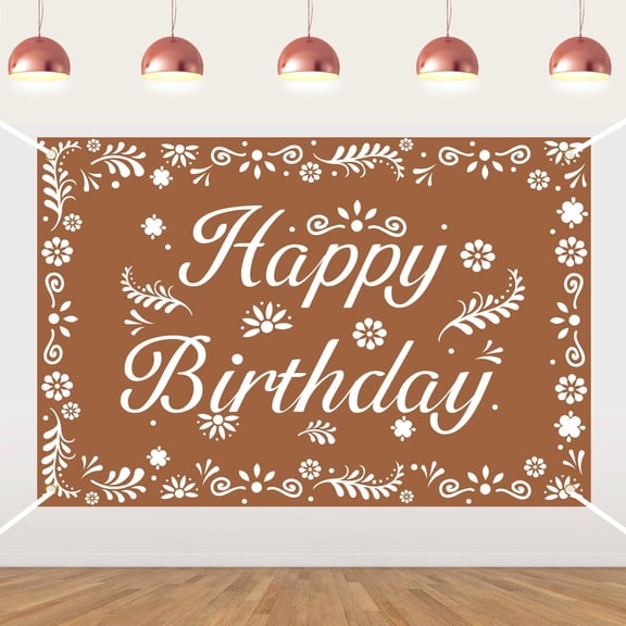 7x5ft Talavera Mexican Birthday Backdrop Papel Picado Fiesta Themed Happy Birthday Background Cinco De Mayo Party Decorations Banner Photo Booth Props