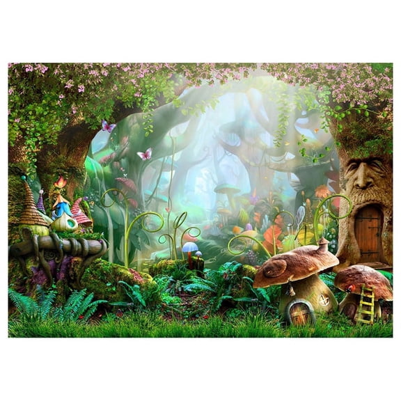 7x5ft Washable Fabric Photography Background Fairytale Dreamlike Nature Life Background Photographical Backdrops for Photo Studios Kids