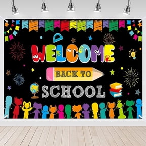 7x5ft Welcome Back to School Backdrop for Kids Classroom Photo Prop