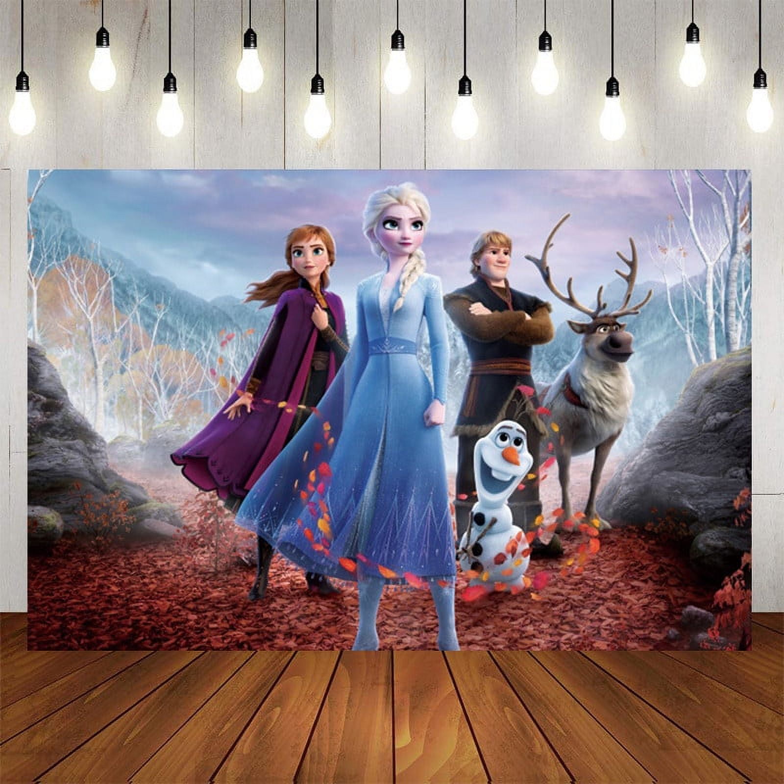 7x5ft Frozen Party Backdrop Birthday Theme Decoration, High-Quality  Polyester Photo Background Banner - Walmart.com, image size:1600x1600