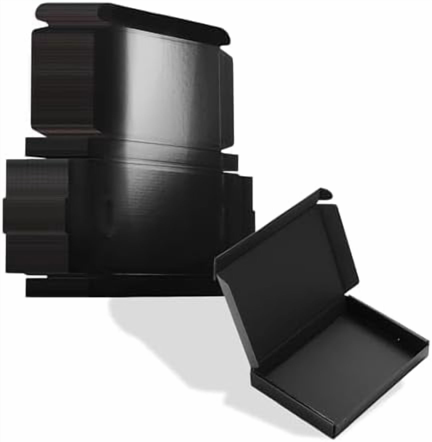 7x5x1 Black Small Shipping Boxes, 30 Packs Corrugated Cardboard Mailer ...