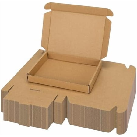 7x5x1 Inch Shipping Boxes 40 Pack Brown, Tab Lock Tuck Top Mailer Boxes for Packaging Small Business, Cardboard Gift Boxes for Wrapping Mailing Present