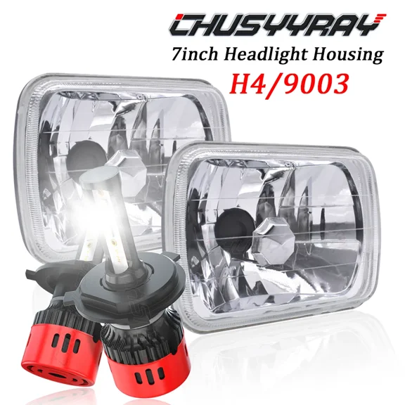 7x6" 5x7" LED Headlights Hi&Lo Sealed For Mazda B2000 B2200 B2600 RX7 GLC