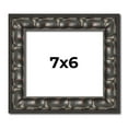 thumbnail image 1 of 7x6 Frame Black-Brown Medieval Solid Wood Picture Frame | 1.5 Inch Moulding Width | Gotham Beveled, 1 of 8