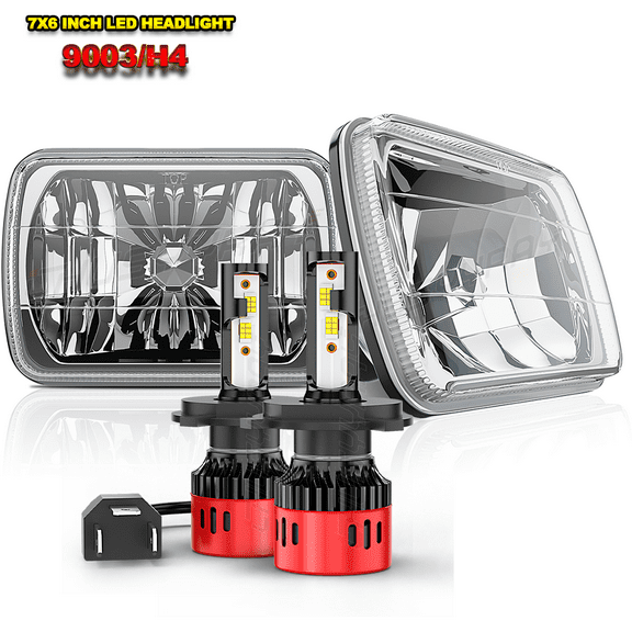 7x6 Inch Square LED Headlights Fit for Oldsmobile Cutlass Supreme 1978-1979 2Pcs