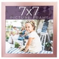 thumbnail image 1 of 7x7 Frame Pink Real Wood Picture Frame Width 0.75 inches | Interior Frame Depth 0.5 inches | Rose, 1 of 8