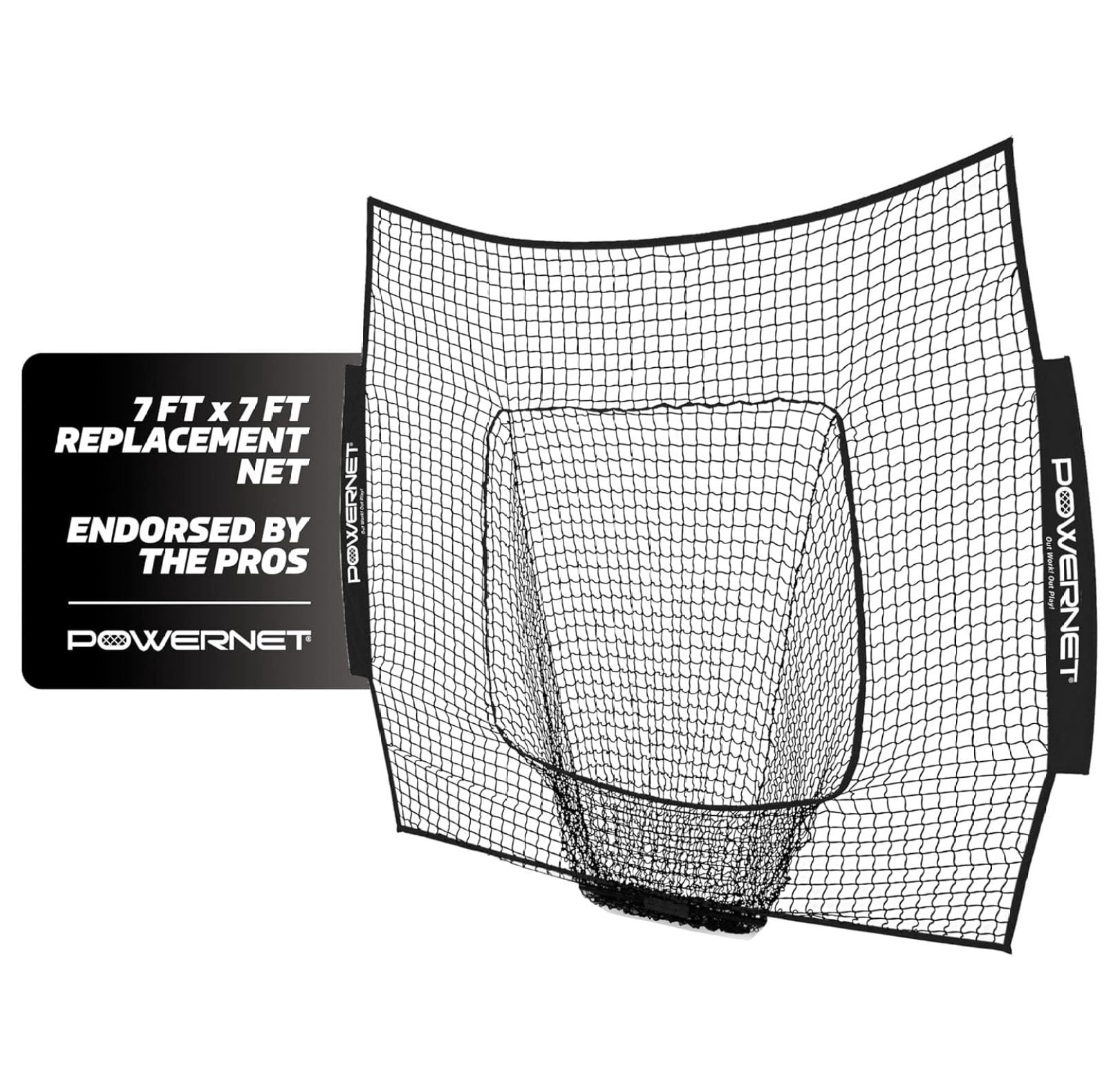 7x7 FT Baseball & Softball Net Replacement Parts, Replace 7x7 FT Frame, Net Only or Carry Bag, Metal Frame and Fiberglass Poles, Durable Nets & Bags Available in Team Colors