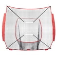 thumbnail image 1 of 7x7 FT Baseball Softball Practice Net (NET ONLY), Portable Training Net for Hitting Batting Catching Pitching, Backstop Equipment with 1-Hole & 9-Hole Strike Zone Targets, 1 of 10