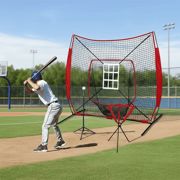 7x7 FT Baseball Training Net Set for Hitting