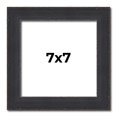 thumbnail image 1 of 7x7 Frame Black Real Wood Picture Frame Width 1.25 Inches | Interior Frame Depth 0.5 Inches |, 1 of 8