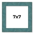 thumbnail image 1 of 7x7 Frame Blue Rustic Barnwood Solid Wood Picture Frame Width 1.25 Inches | Interior Depth 0.5, 1 of 8