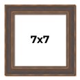 thumbnail image 1 of 7x7 Frame Golden Caramel Solid Wood Bronze Picture Frame | 1.25 Inch Moulding Width | 0.5 Inch, 1 of 8