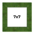 thumbnail image 1 of 7x7 Frame Green Burl Solid Wood Picture Frame | 1.75 Inches Moulding Width | Interior Frame Depth, 1 of 8