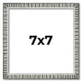 thumbnail image 1 of 7x7 Frame Silver Grey Distressed Solid Wood Picture Frame | 0.75 Inch Moulding Width | Interior, 1 of 8