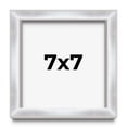 thumbnail image 1 of 7x7 Frame Silver Whitewashed Wood Grain Solid Wood Shadow Box | 0.75 Inch Moulding Width | 0.75, 1 of 8