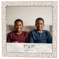 thumbnail image 1 of 7x7 Frame White Real Wood Picture Frame Width 1.5 inches | Interior Frame Depth 0.5 inches | Aurora, 1 of 8
