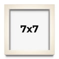 thumbnail image 1 of 7x7 Frame White Wheat Solid Wood Picture Frame | Moulding Width 0.75 Inches | Interior Depth 0.5, 1 of 8