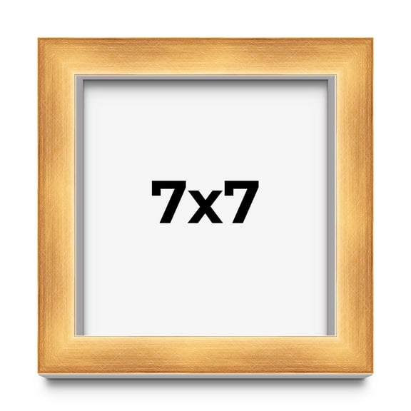 7x7 Shadow Box Bronze Cross-Brushed Display Frame | 1.625 Inches Deep Solid Wood | UV Resistant