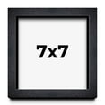 thumbnail image 1 of 7x7 Shadow Box Frame Black | 1 Inches Deep Real Wood Farmhouse Shadowbox Display Frame | UV, 1 of 6