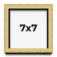 thumbnail image 1 of 7x7 Shadow Box Frame Gold | 1.375 Inches Deep Real Wood Contemporary Shadowbox Display Frame | UV, 1 of 7