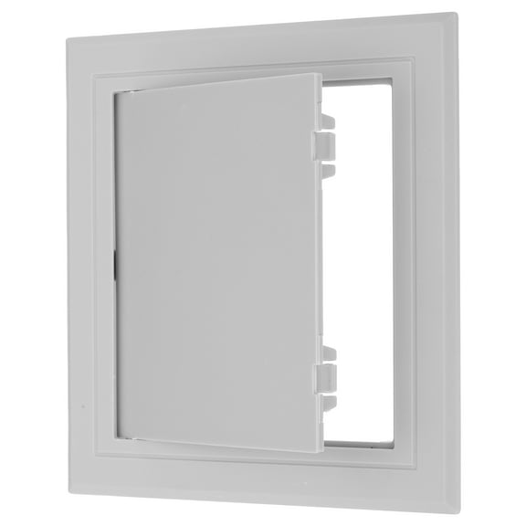 7x7 inch(165x165mm) Removable Hinged Access Panel, ABS Plumbing Access Doors Easy Wall Hole Cover, Grey