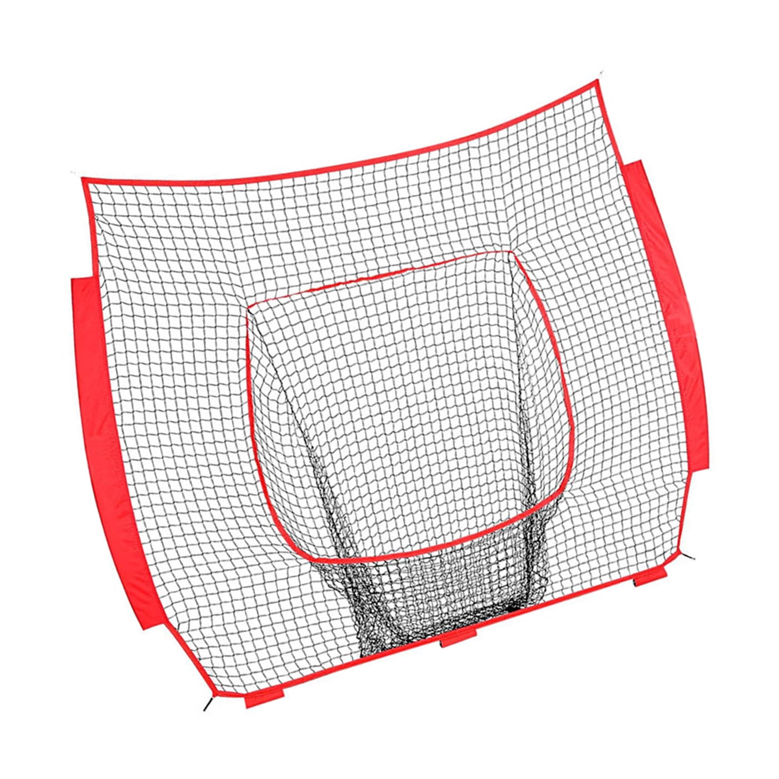 7x7ft Baseball Softball Practice Net Nylon Heavy Duty Netting Rebounds Training Baffle Net for Indoor Outdoor Use