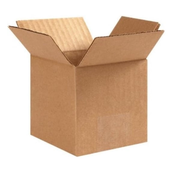 7x7x7 Corrugated Shipping Boxes 100 Pack Cube Cartons for Packing, Mailing & Moving 200 lb Strength, 32 ECT Rated