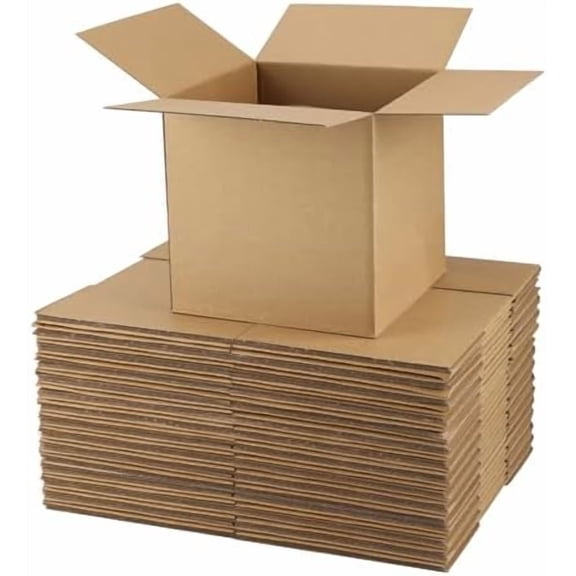 7x7x7 Shipping Boxes for Small Business, 25 Packs Corrugated Cardboard Boxes for Shipping Packing Mailing