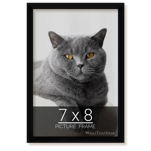 7x8 Black Picture Frame for Puzzles Posters Photos or Artwork