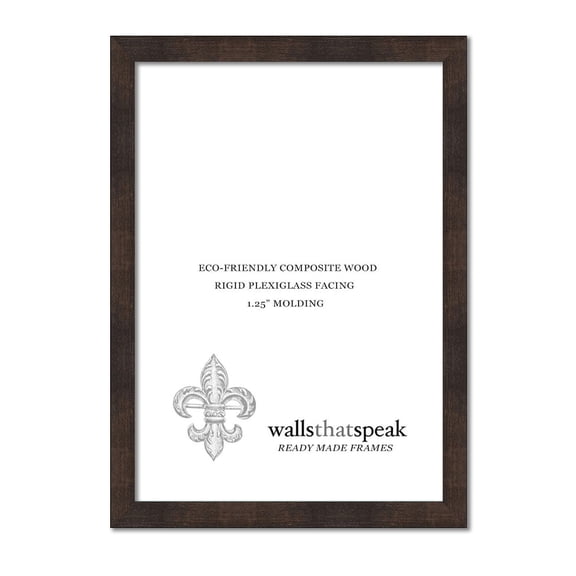 7x8 Espresso Brown Picture Frame for Puzzles Posters Photos or Artwork