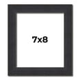 thumbnail image 1 of 7x8 Frame Black Real Wood Picture Frame Width 1.25 Inches | Interior Frame Depth 0.5 Inches |, 1 of 8