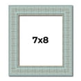thumbnail image 1 of 7x8 Frame Blue Teal Distressed Solid Wood Picture Frame | 1.625 Inch Moulding Width | Sonoma Blue, 1 of 8
