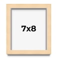 thumbnail image 1 of 7x8 Frame Natural Wood Picture Frame | 0.75 Inch Moulding Width | with UV Acrylic Plexiglass, Foam, 1 of 8