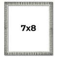 thumbnail image 1 of 7x8 Frame Silver Grey Distressed Solid Wood Picture Frame | 0.75 Inch Moulding Width | Interior, 1 of 8