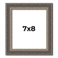 thumbnail image 1 of 7x8 Frame Silver Real Wood Picture Frame Width 1.25 Inches | Interior Frame Depth 0.5 Inches |, 1 of 8