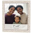 thumbnail image 1 of 7x8 Frame White Real Wood Picture Frame Width 1.5 inches | Interior Frame Depth 0.5 inches | Aurora, 1 of 8