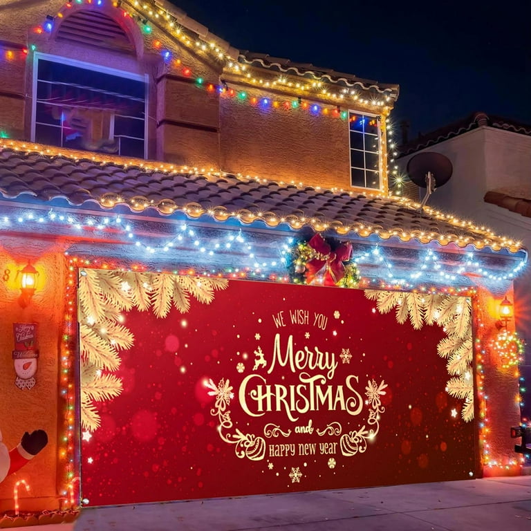 7x8 Ft We Wish You Merry Christmas And Happy NY Christmas