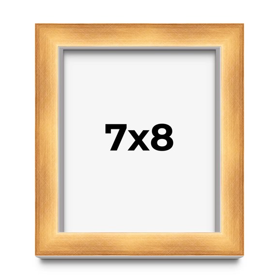7x8 Shadow Box Bronze Cross-Brushed Display Frame | 1.625 Inches Deep Solid Wood | UV Resistant