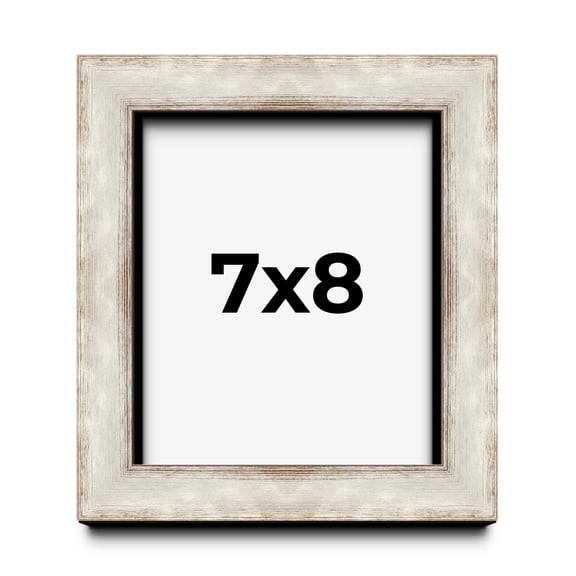 7x8 Shadow Box Frame Silver | 1.625 Inches Deep Real Wood Contemporary Shadowbox Display Frame | UV